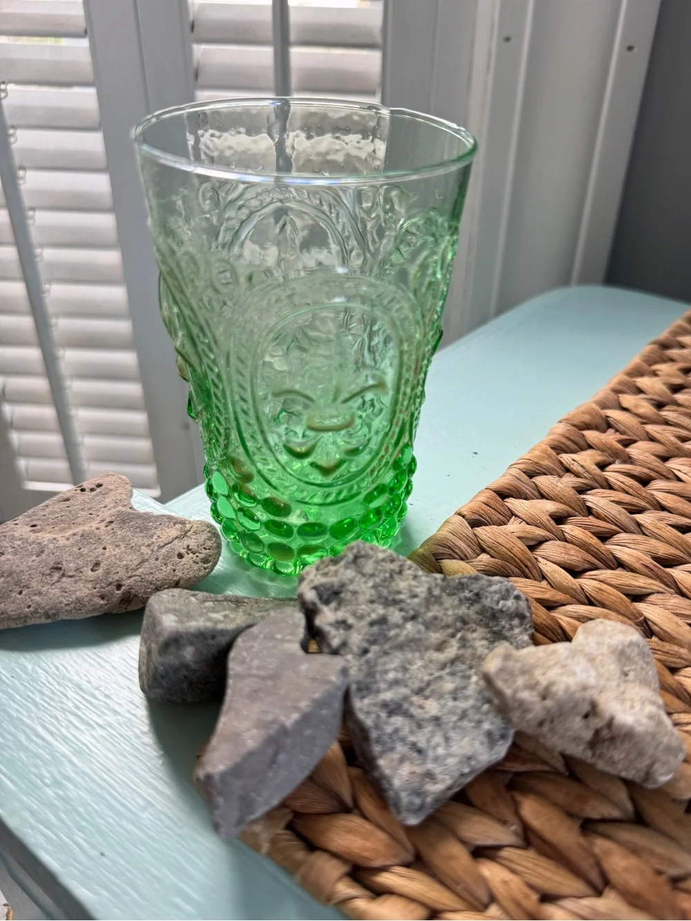 Anthropologie Fleur-de-Lis Tumbler